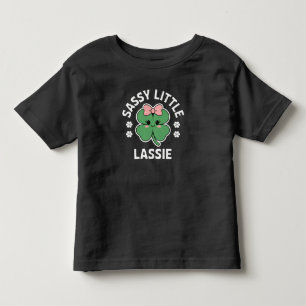 St Patricks Day Sassy Little Lassie Kids Girl Toddler T-shirt
