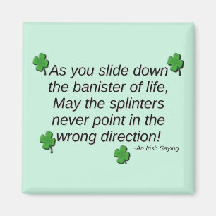 St. Patrick's Day Saying Magnet