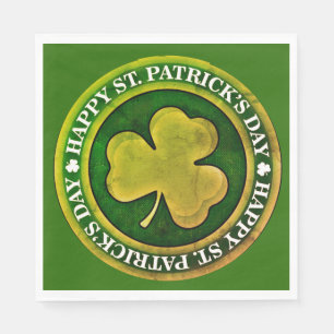 St Patrick's Day Seal Napkin