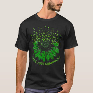 St Patrick's Day Shake Your Shamrocks Sunflower T-Shirt