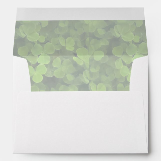 St. Patrick's Day Shamrock Envelope (Back (Bottom))