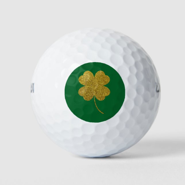 St. Patrick's Day Shamrock Golf Balls (Front)