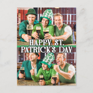 St Patrick's Day Shamrock Irish Celtic 2-photos Postcard