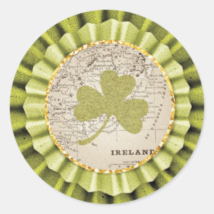 St. Patrick's Day Shamrock Leaf Sticker