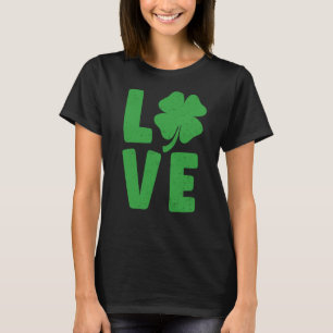 St Patricks Day Shamrock Love T-Shirt