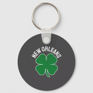 St. Patrick's Day Shamrock New Orleans La Irish Me Keychain