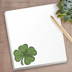 St Patrick's Day Shamrock Notepad
