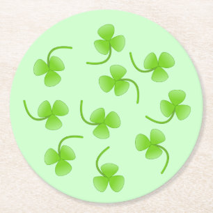 St. Patrick's Day Shamrock Paper Coaster