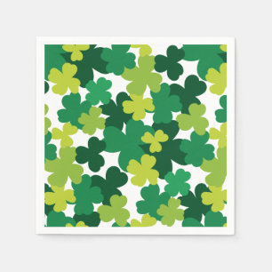 St. Patrick's Day Shamrock Pattern Napkin
