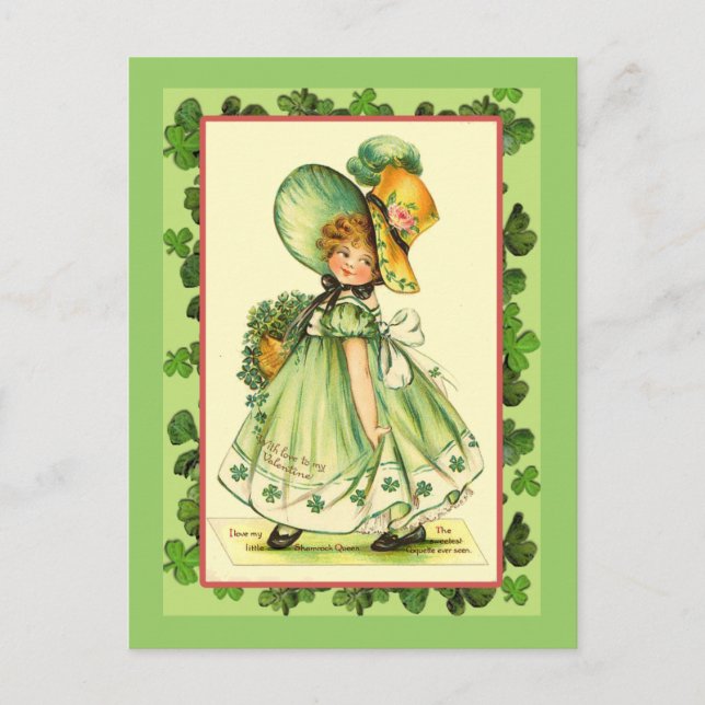 St. Patrick's Day Shamrock Queen Cards (Front)