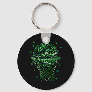 St Patricks Day Shamrock Sketll Saint Paddy's Kids Keychain
