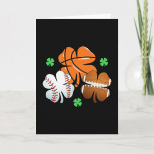 St Patricks Day Shamrock Sketll Sell Irish Boys Me Card