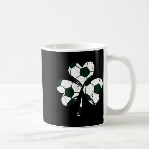 St Patricks Day Shamrock Soccer Clover Men Boys Ki Coffee Mug