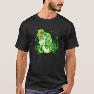 St Patricks Day Shamrock Unicorn Girls Irish Cool T-Shirt