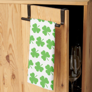 St. Patrick's Day Shamrocks  Kitchen Towel