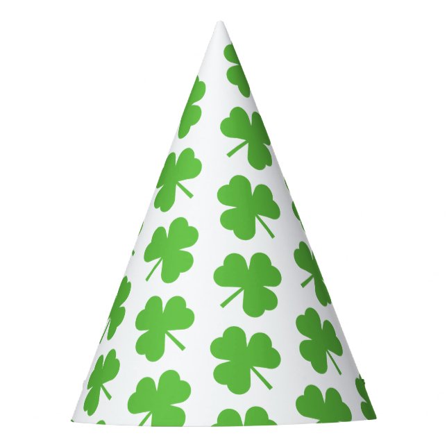 St. Patrick's Day Shamrocks Party hat (Front)
