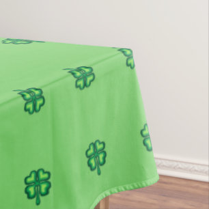 St Patricks Day shamrocks Tablecloth