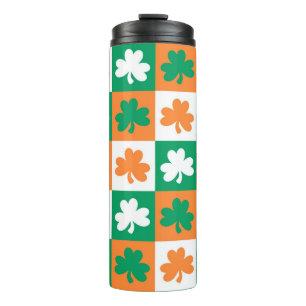 St Patrick's Day Shamrocks Thermal Tumbler