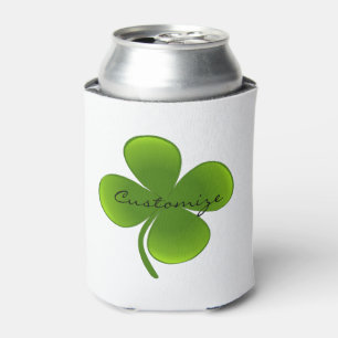 St Patrick's Day Shamrocks Thunder_Cove Can Cooler