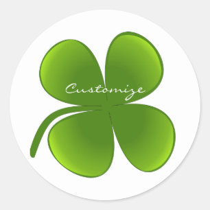 St Patrick's Day Shamrocks Thunder_Cove Classic Round Sticker