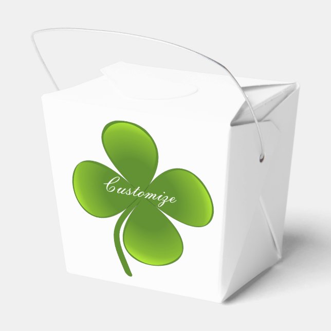 St Patrick's Day Shamrocks Thunder_Cove Favor Box (Back Side)