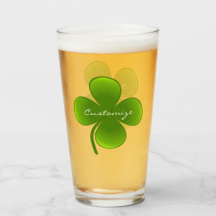 St Patrick's Day Shamrocks Thunder_Cove  Glass