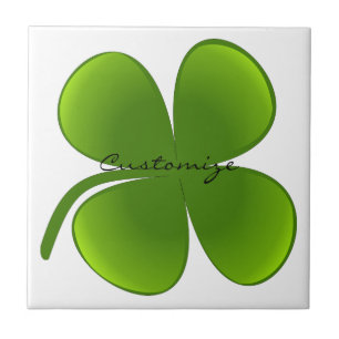 St Patrick's Day Shamrocks Thunder_Cove Tile