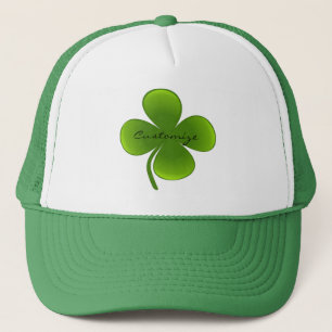 St Patrick's Day Shamrocks Thunder_Cove Trucker Hat