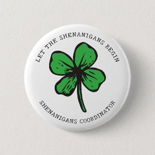 St. Patrick's Day Shenanigans Button