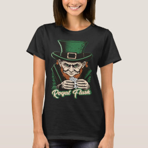 St Patricks Day Shenanigans shamrock poker leprech T-Shirt