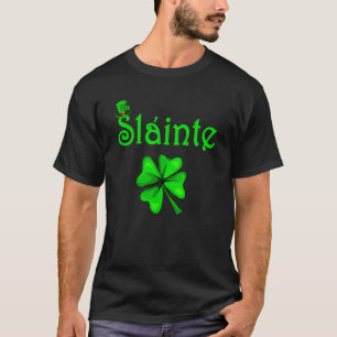 St Patricks Day Slainte Shamrock Saint Irish Men W T-Shirt