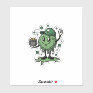 St Patricks Day Slime Mascot Vintage Vector Shirt_