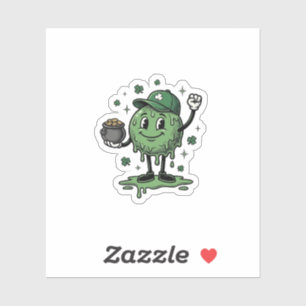St Patricks Day Slime Mascot Vintage Vector Shirt_