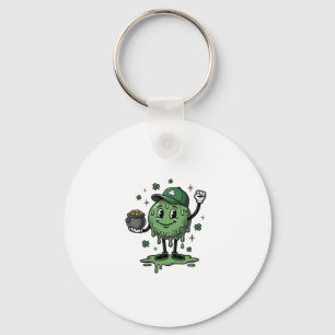 St Patricks Day Slime Mascot Vintage Vector Shirt_ Keychain