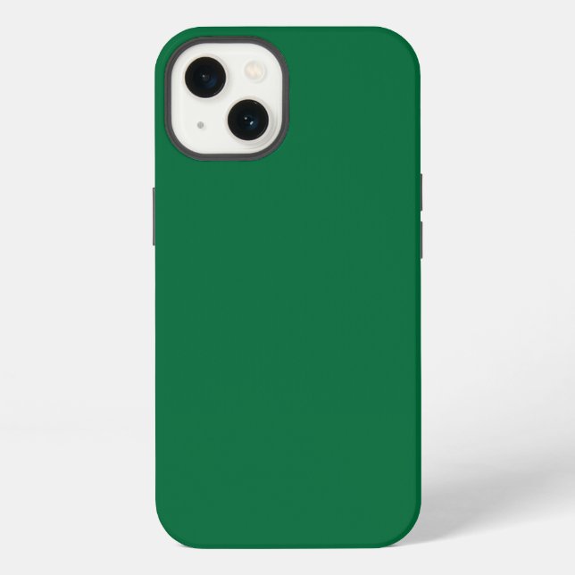 St. Patrick's day, solid green, plain green  iPhone Case (Back)