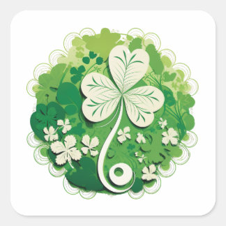 St Patricks Day Square Sticker