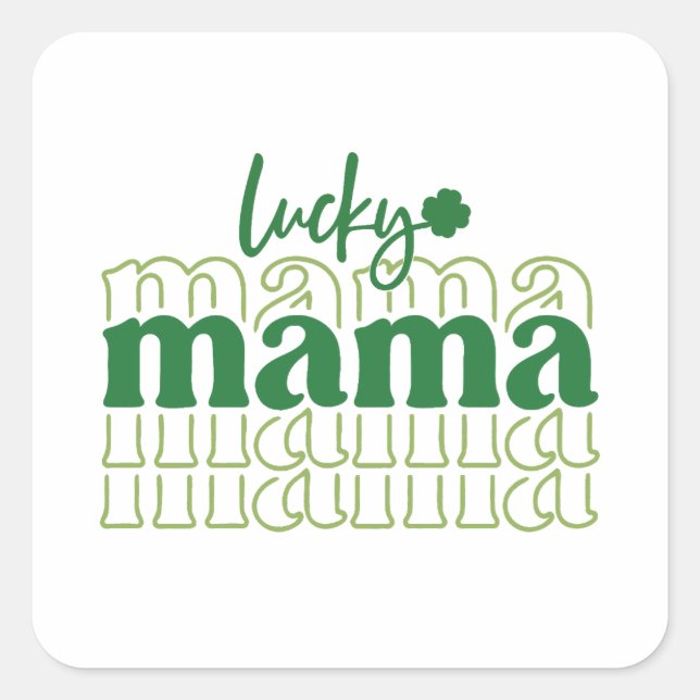 St. Patrick's Day Square Sticker (Front)