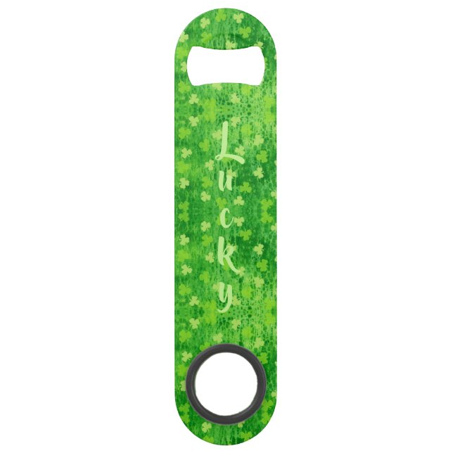 St Patrick's Day ~ Stainless Steel Bottle Opener Speed Bottle Opener (Front)