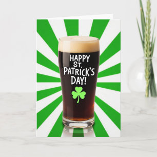 St Patricks Day Stout Card