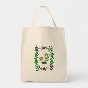 St. Patrick's Day Tea Set Irish Tote Bag