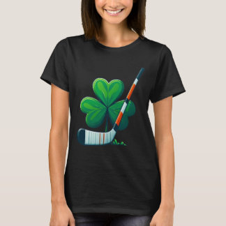 St Patricks Day Tee Shamrock Shirt Hockey St Patri