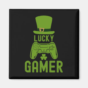St Patricks Day Tee Shamrock St Patrick Lucky Game Magnet