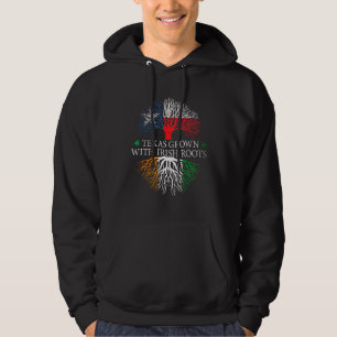 St Patrick's Day Texas Grown with Irish Roots Funn Hoodie