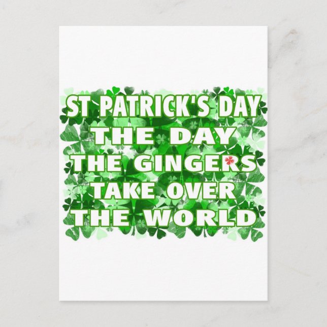 St Patricks Day-The Day The Gingers Take Over The Postcard (Front)