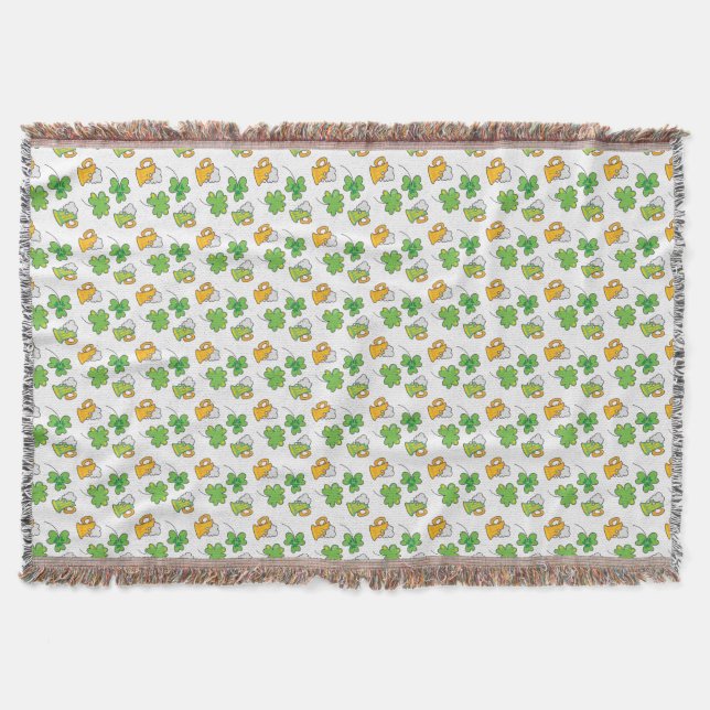 St. Patrick's Day Throw Blanket (Front)