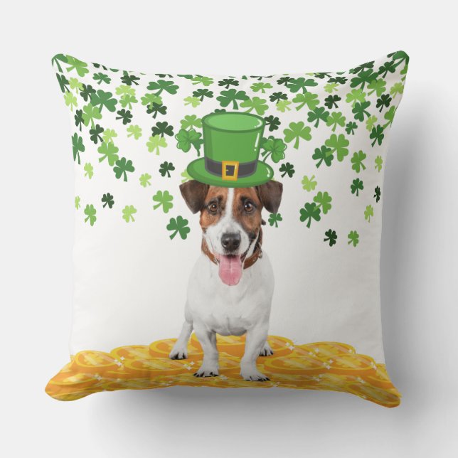 St. Patrick's Day Throw Pillow (Front)