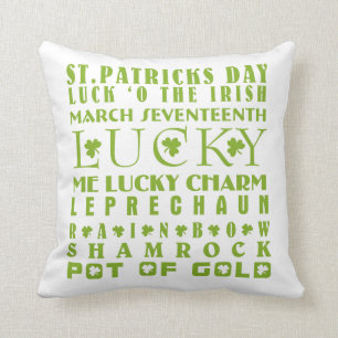 St Patricks day Throw Pillow