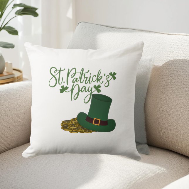 St. Patrick's Day Throw Pillow (Creator Uploaded)