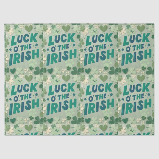 St Patrick's day tissue paper  (Front)