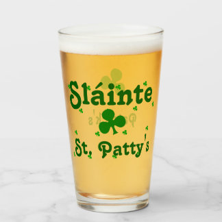 St.Patrick's day toast Cheer:Sláinte Glass
